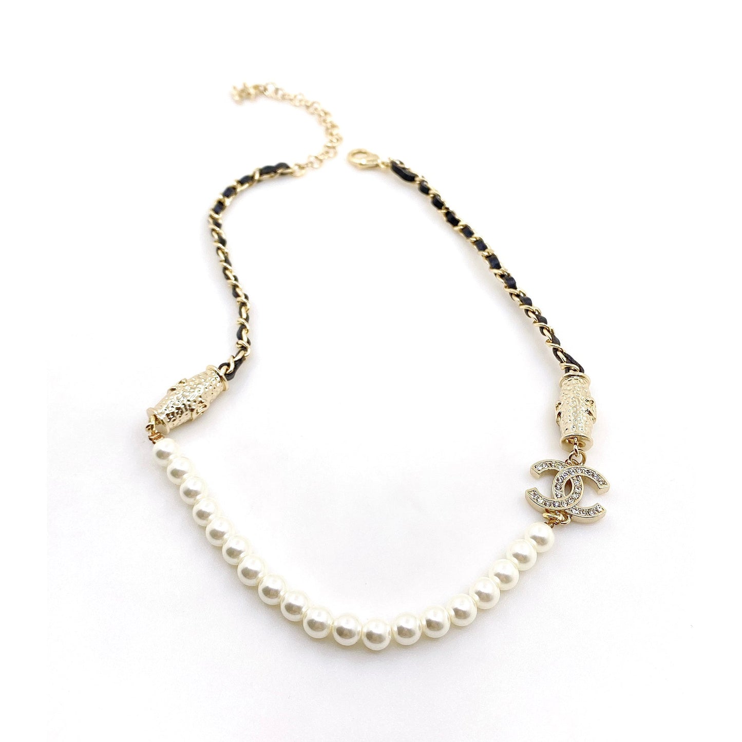 18K  Chanel Crystals Choker Necklace