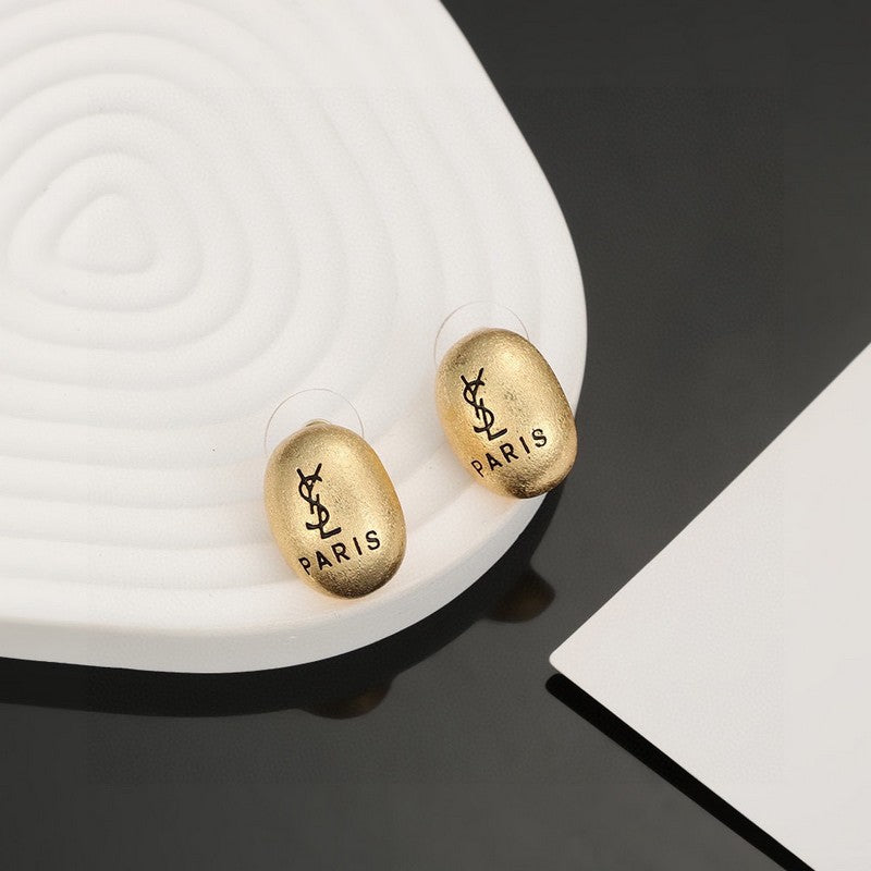18K YSL Gold Earrings
