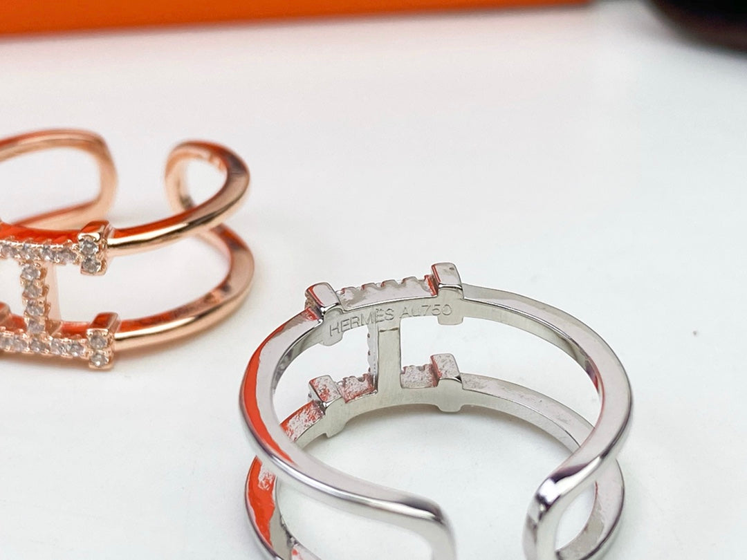 18K Ever Chaine D'ancre Hermes Ring
